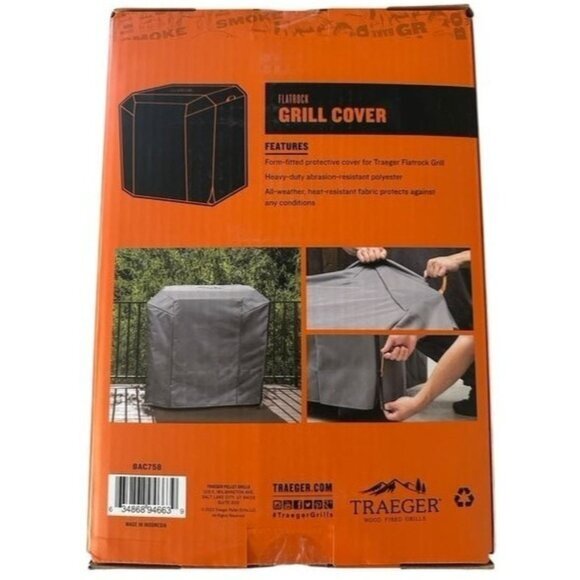 Traeger Flatrock Grill Cover BAC758. Heavy Duty Abrasion Resistant. New in Box - Picture 1 of 15